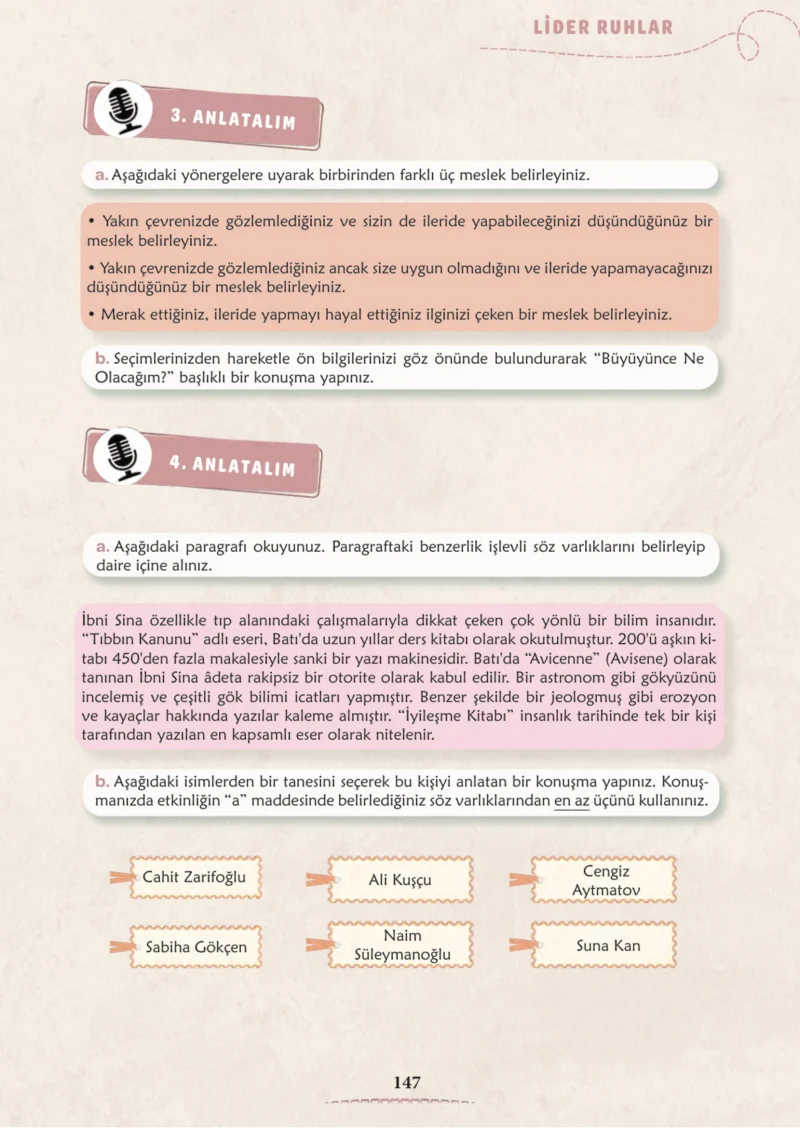 6. Sınıf Türkçe Ders Kitabı Cevapları Meb Yayınları 2. Kitap Sayfa 147