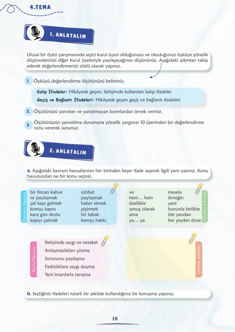 6. Sınıf Türkçe Ders Kitabı Cevapları Meb Yayınları 2. Kitap Sayfa 18