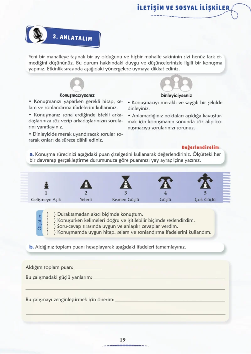 6. Sınıf Türkçe Ders Kitabı Cevapları Meb Yayınları 2. Kitap Sayfa 19