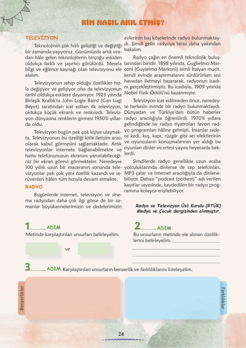 6. Sınıf Türkçe Ders Kitabı Cevapları Meb Yayınları 2. Kitap Sayfa 24