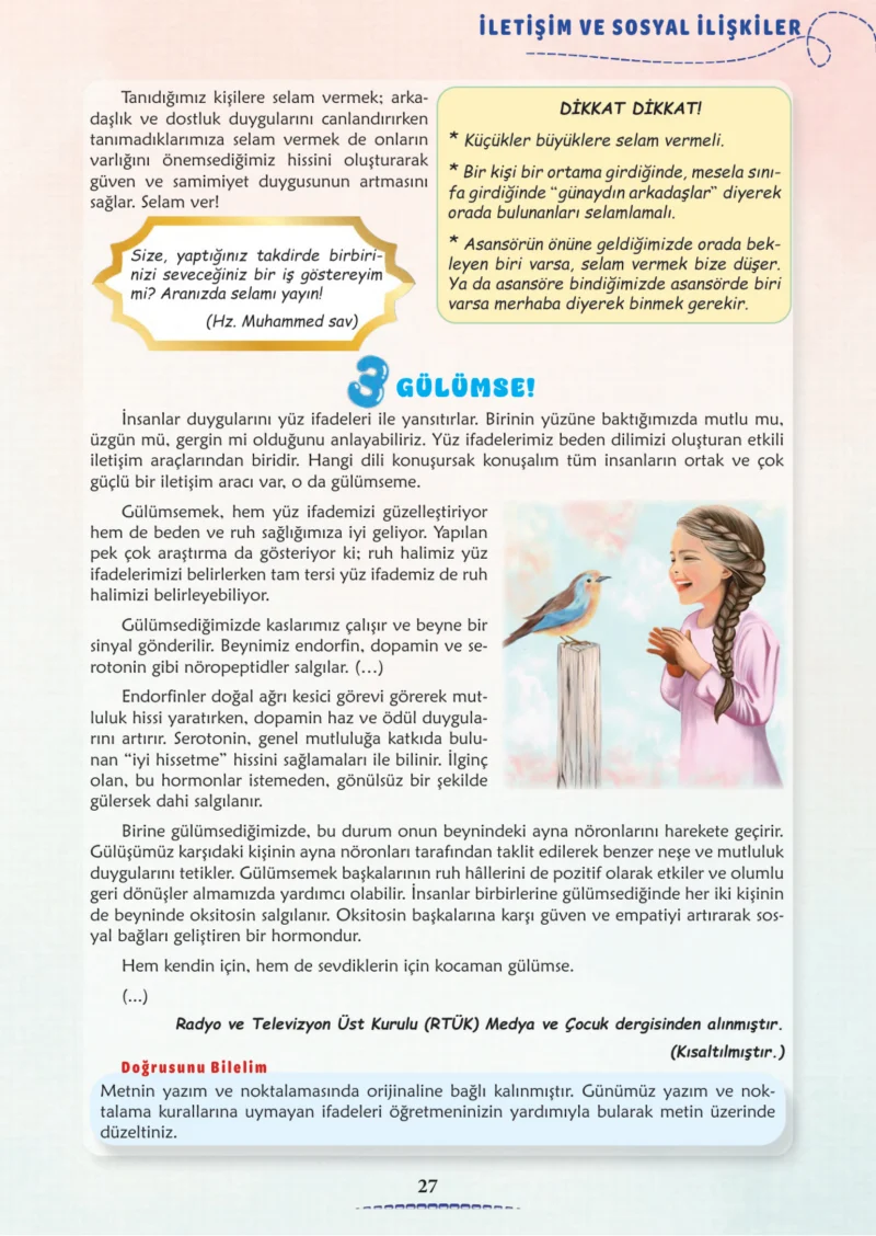 6. Sınıf Türkçe Ders Kitabı Cevapları Meb Yayınları 2. Kitap Sayfa 27