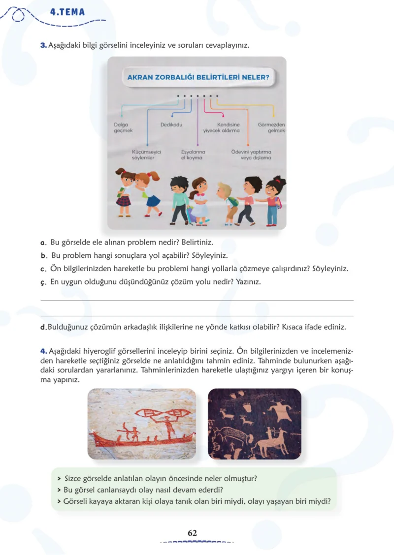 6. Sınıf Türkçe Ders Kitabı Cevapları Meb Yayınları 2. Kitap Sayfa 62