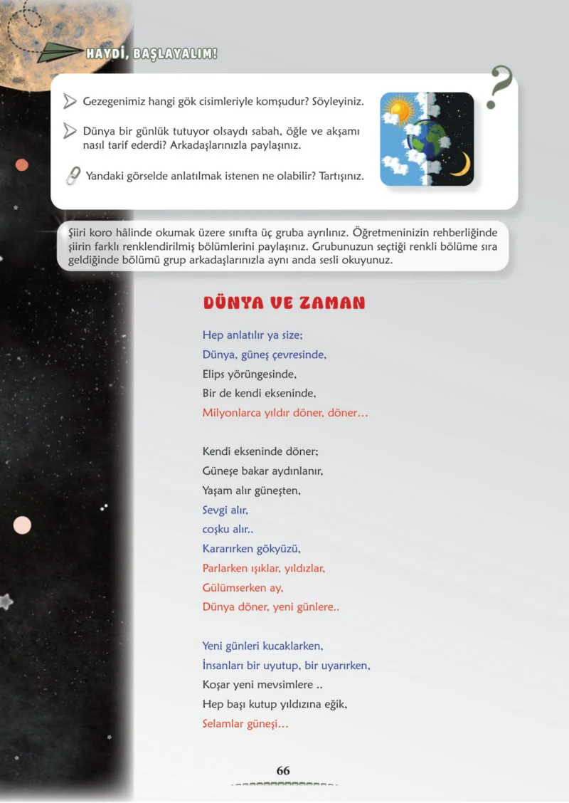 6. Sınıf Türkçe Ders Kitabı Cevapları Meb Yayınları 2. Kitap Sayfa 66