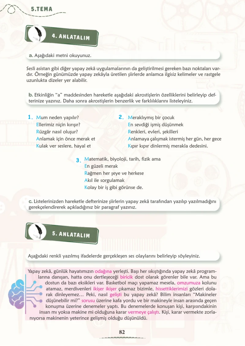 6. Sınıf Türkçe Ders Kitabı Cevapları Meb Yayınları 2. Kitap Sayfa 82