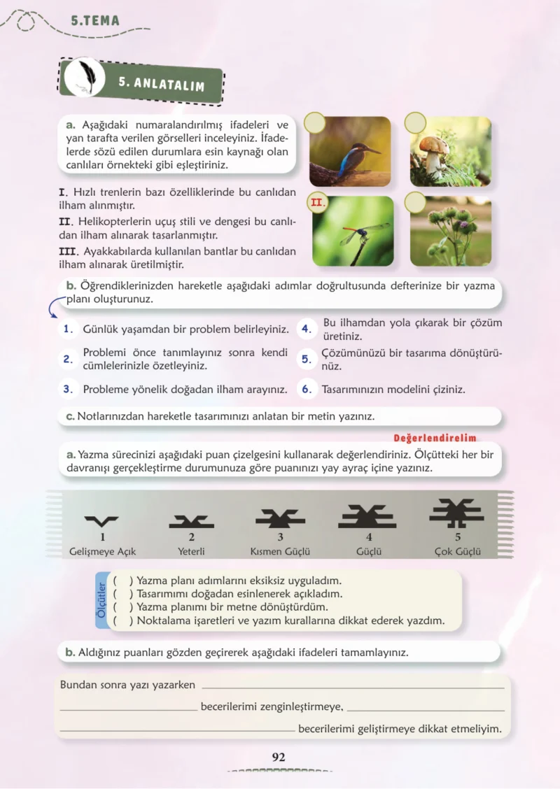 6. Sınıf Türkçe Ders Kitabı Cevapları Meb Yayınları 2. Kitap Sayfa 92