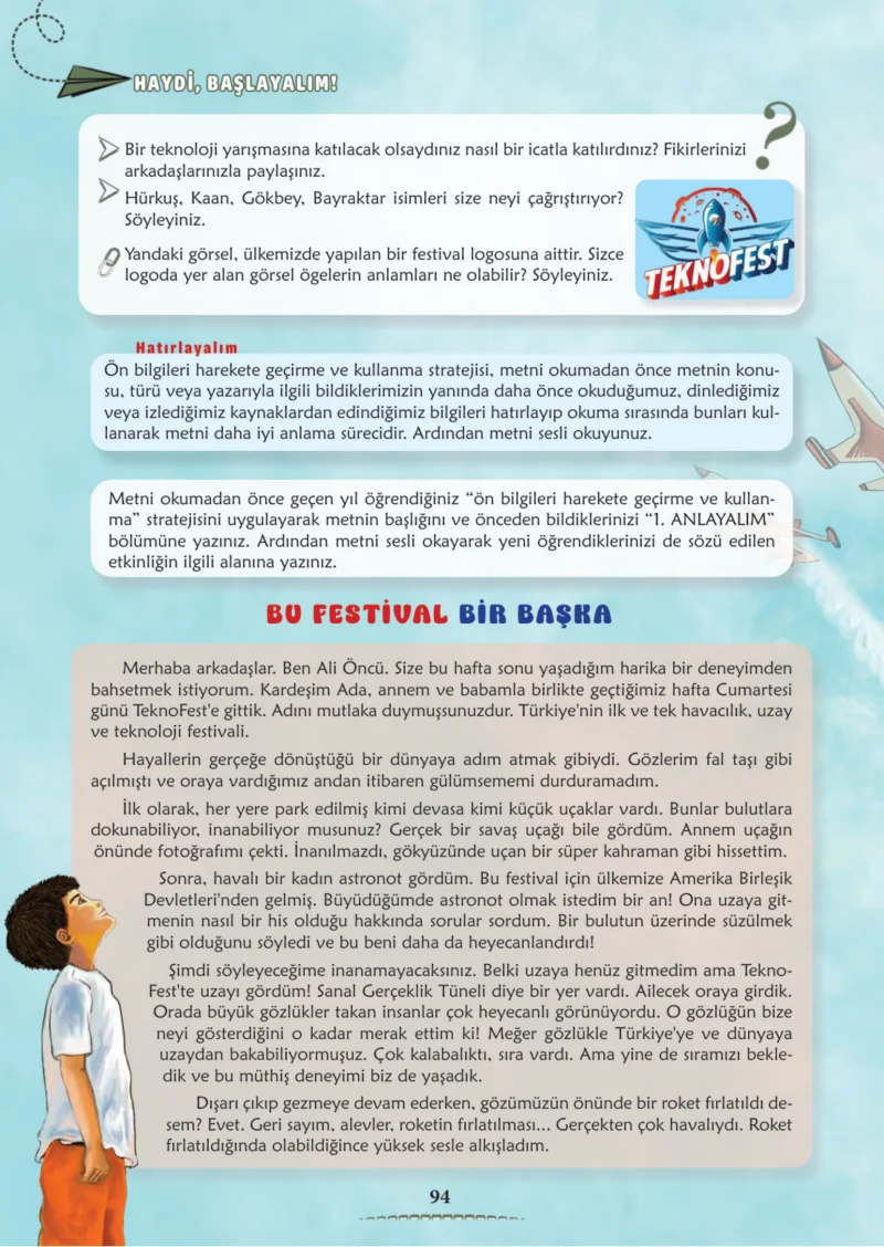 6. Sınıf Türkçe Ders Kitabı Cevapları Meb Yayınları 2. Kitap Sayfa 94