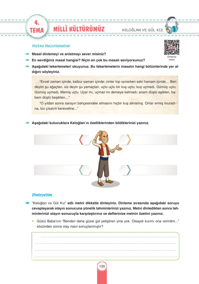 6. Sınıf Türkçe Ders Kitabı Cevapları Yıldırım Yayınları Sayfa 130