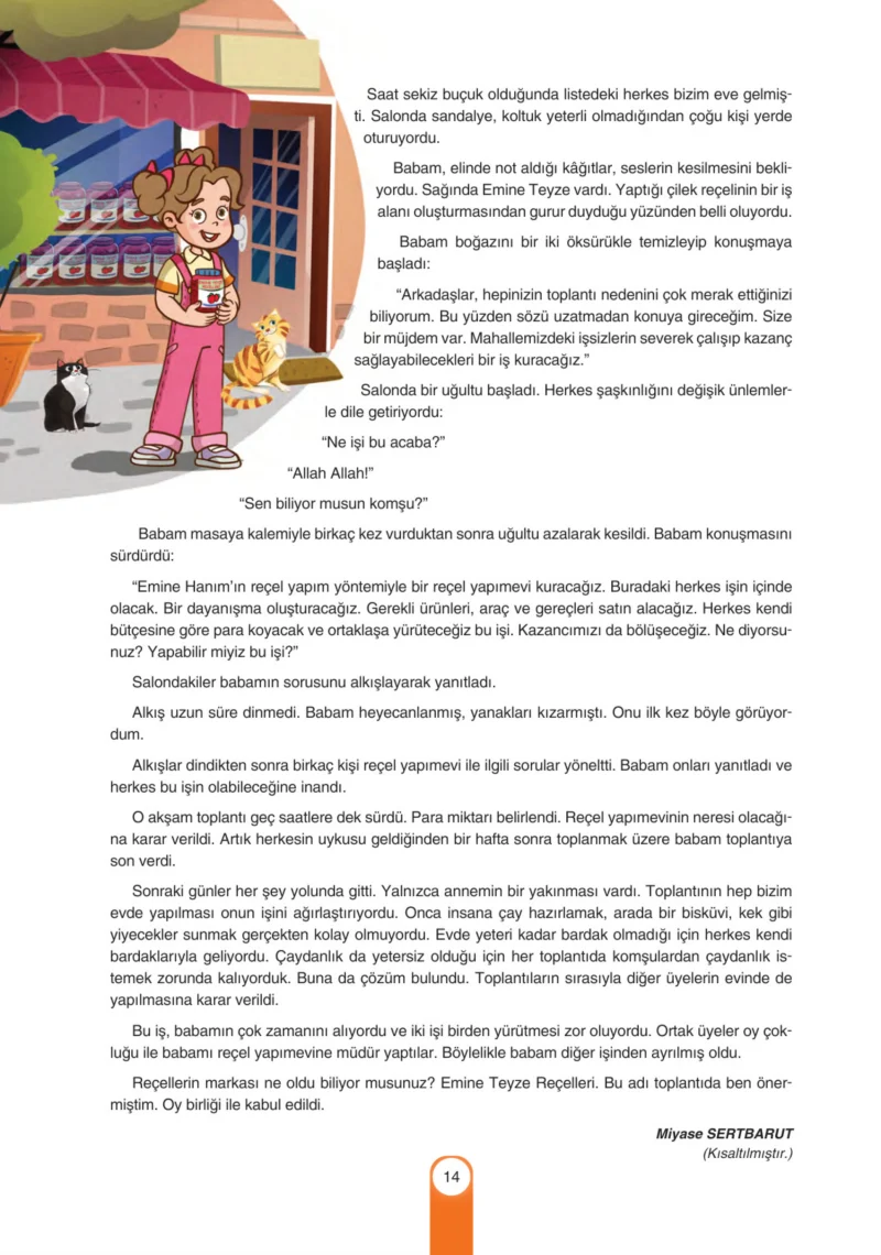 6. Sınıf Türkçe Ders Kitabı Cevapları Yıldırım Yayınları Sayfa 14