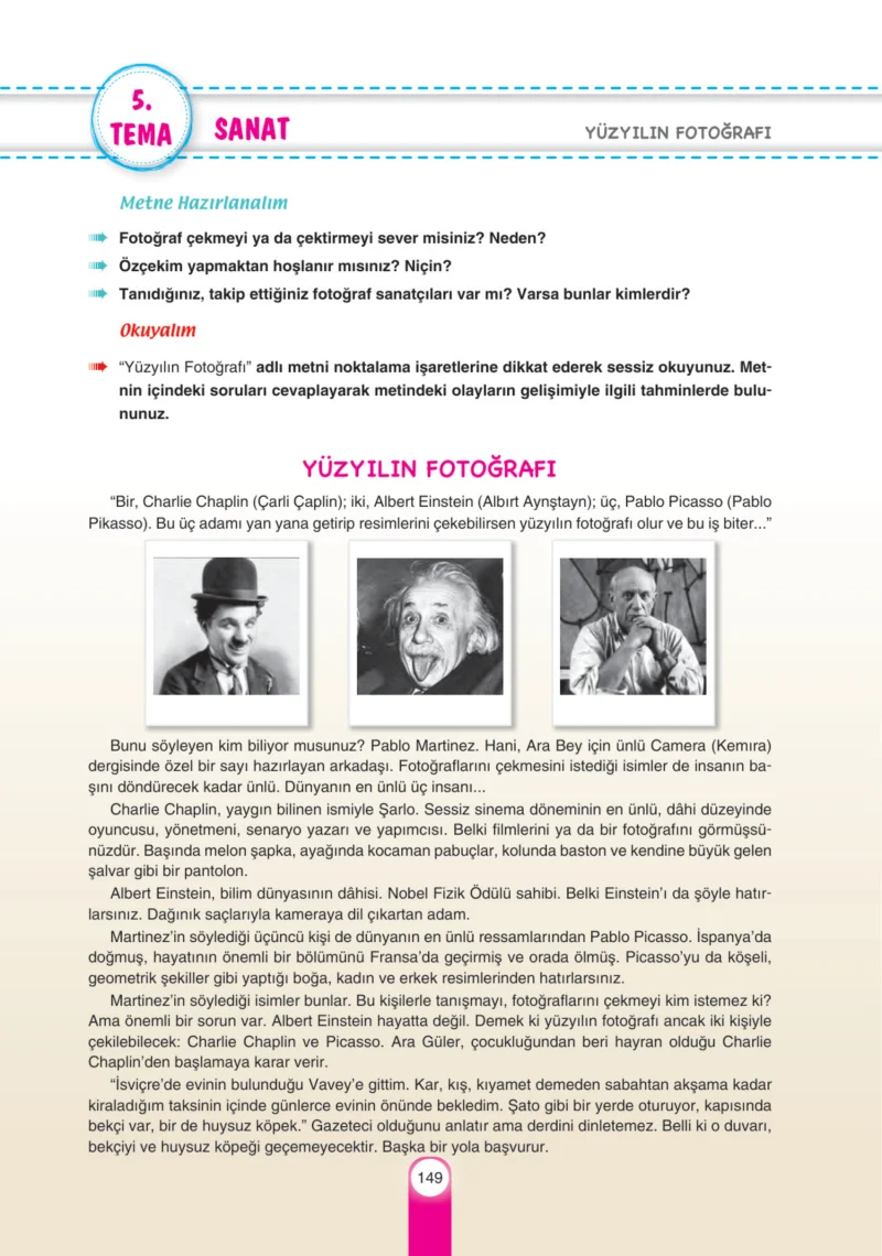 6. Sınıf Türkçe Ders Kitabı Cevapları Yıldırım Yayınları Sayfa 149