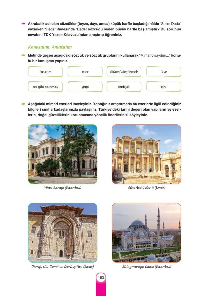 6. Sınıf Türkçe Ders Kitabı Cevapları Yıldırım Yayınları Sayfa 163