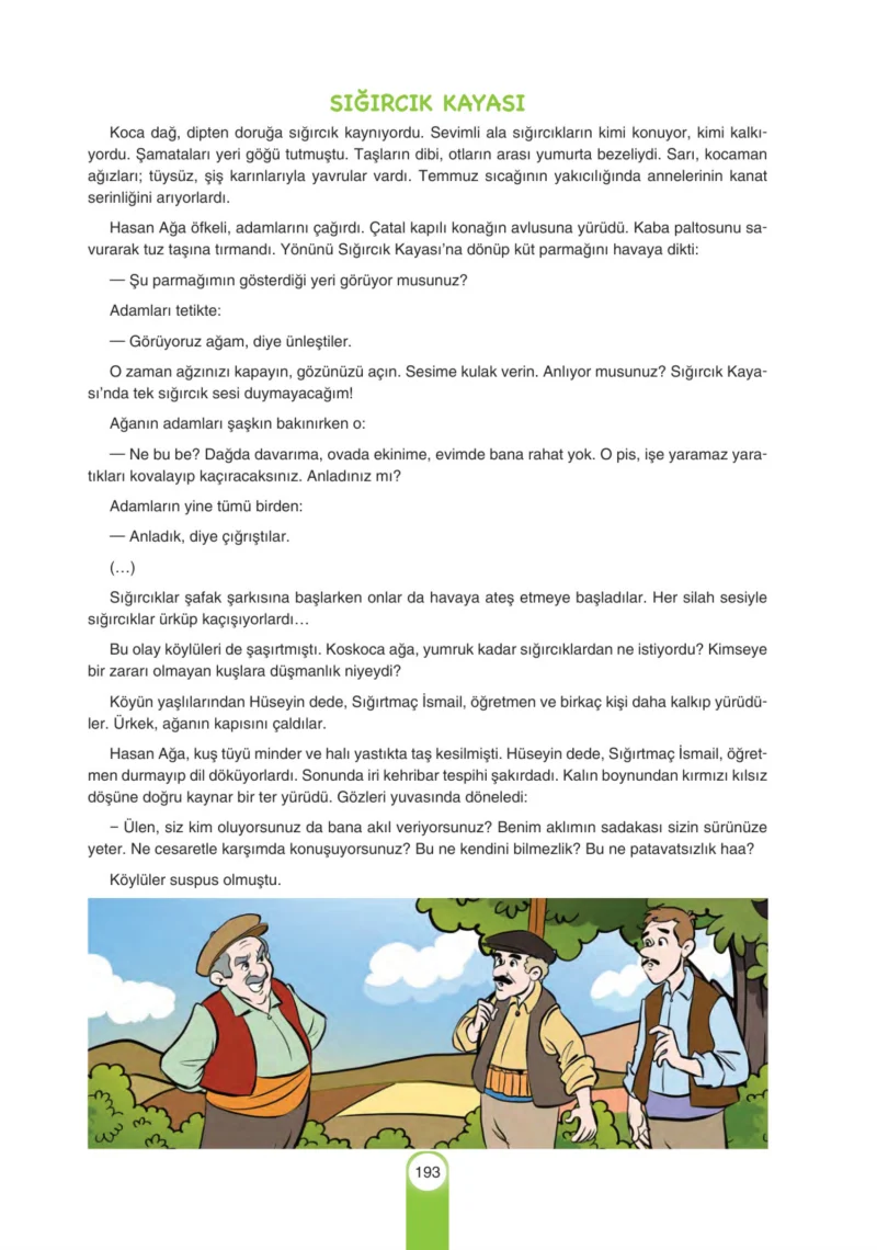 6. Sınıf Türkçe Ders Kitabı Cevapları Yıldırım Yayınları Sayfa 193