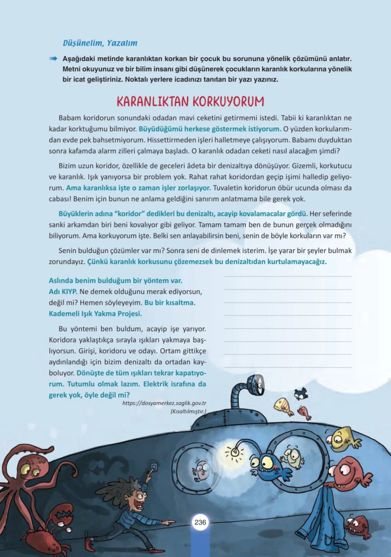6. Sınıf Türkçe Ders Kitabı Cevapları Yıldırım Yayınları Sayfa 236