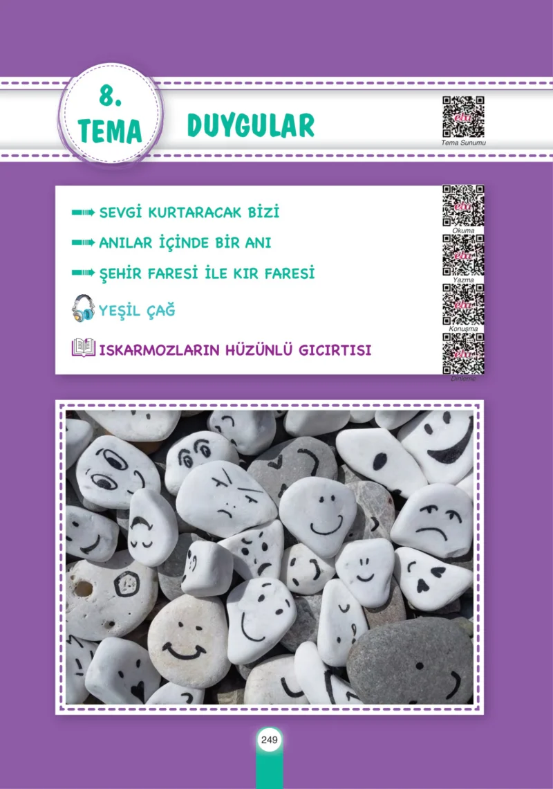 6. Sınıf Türkçe Ders Kitabı Cevapları Yıldırım Yayınları Sayfa 249