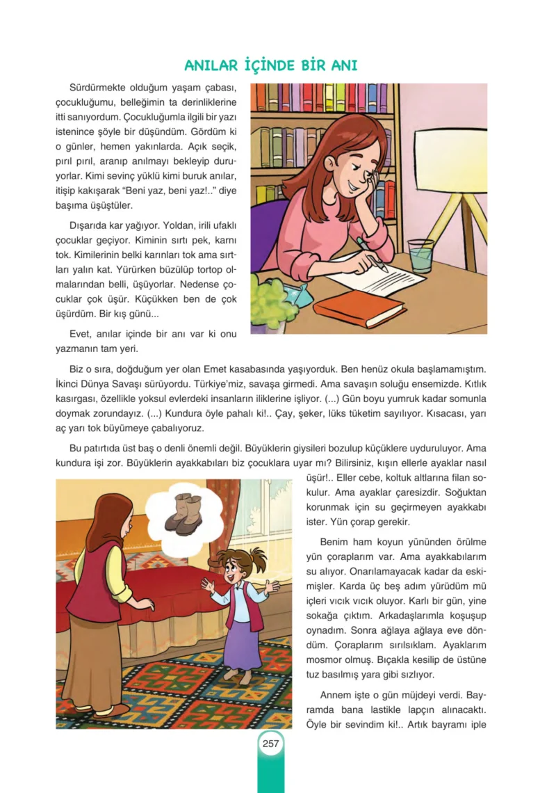 6. Sınıf Türkçe Ders Kitabı Cevapları Yıldırım Yayınları Sayfa 257