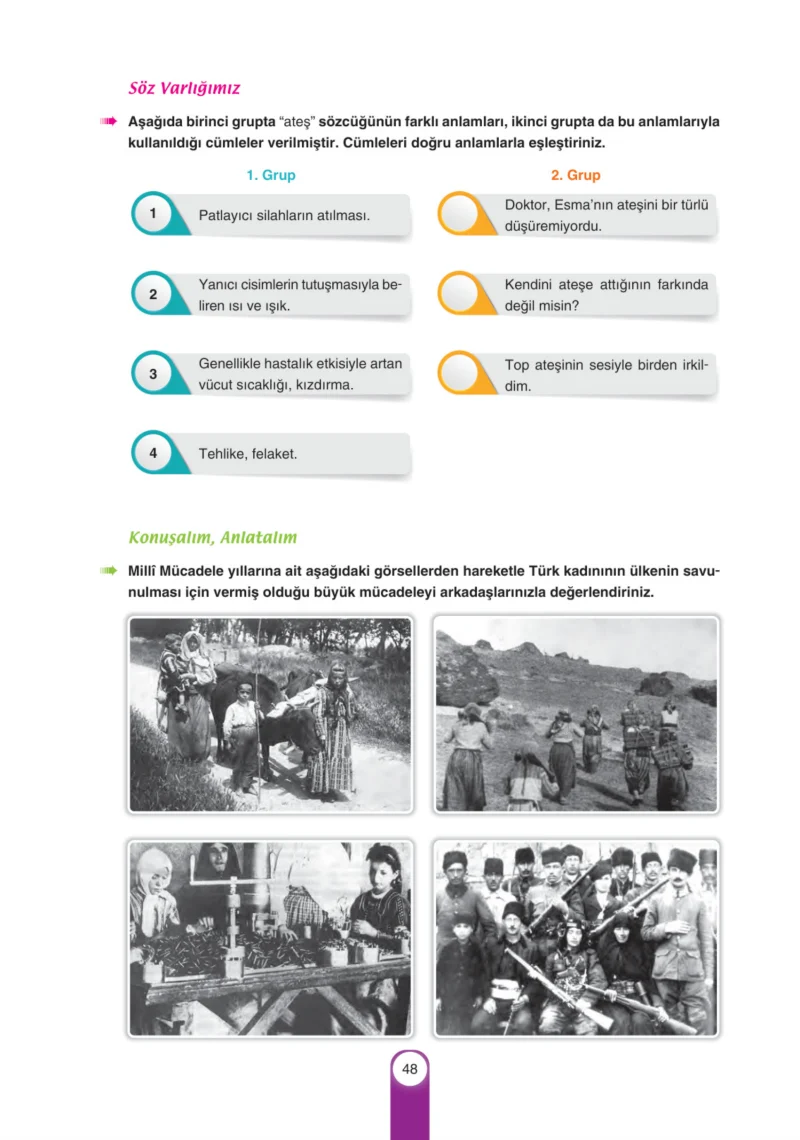 6. Sınıf Türkçe Ders Kitabı Cevapları Yıldırım Yayınları Sayfa 48