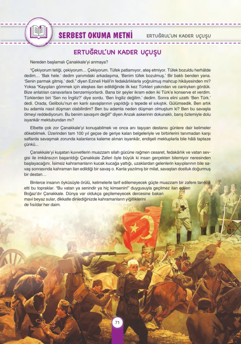 6. Sınıf Türkçe Ders Kitabı Cevapları Yıldırım Yayınları Sayfa 71