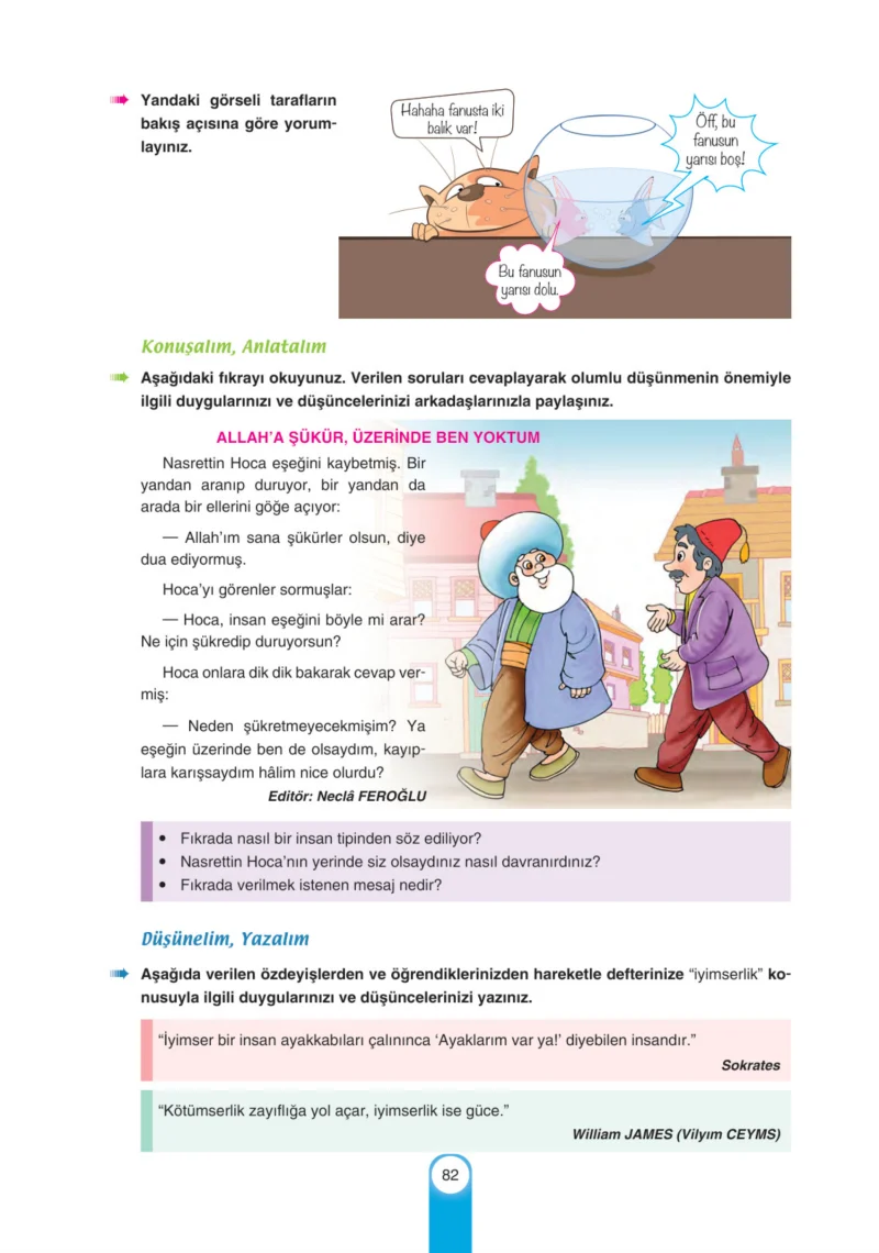 6. Sınıf Türkçe Ders Kitabı Cevapları Yıldırım Yayınları Sayfa 82