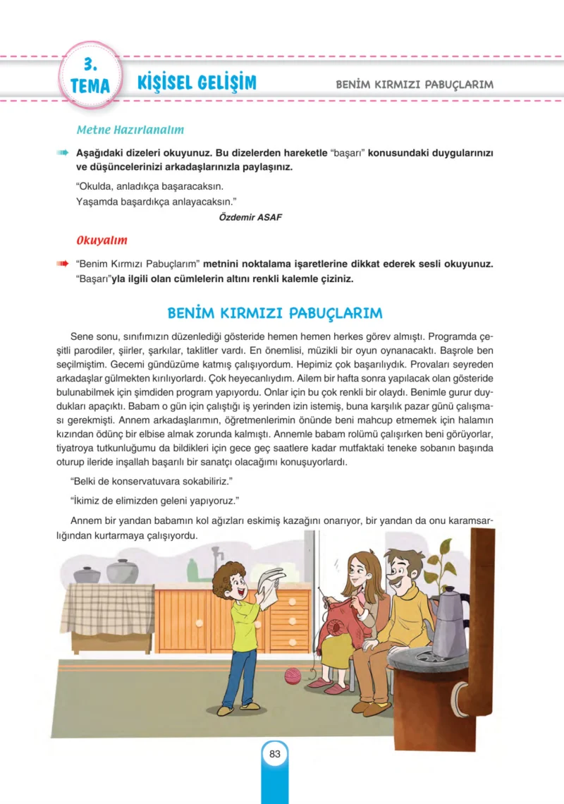 6. Sınıf Türkçe Ders Kitabı Cevapları Yıldırım Yayınları Sayfa 83