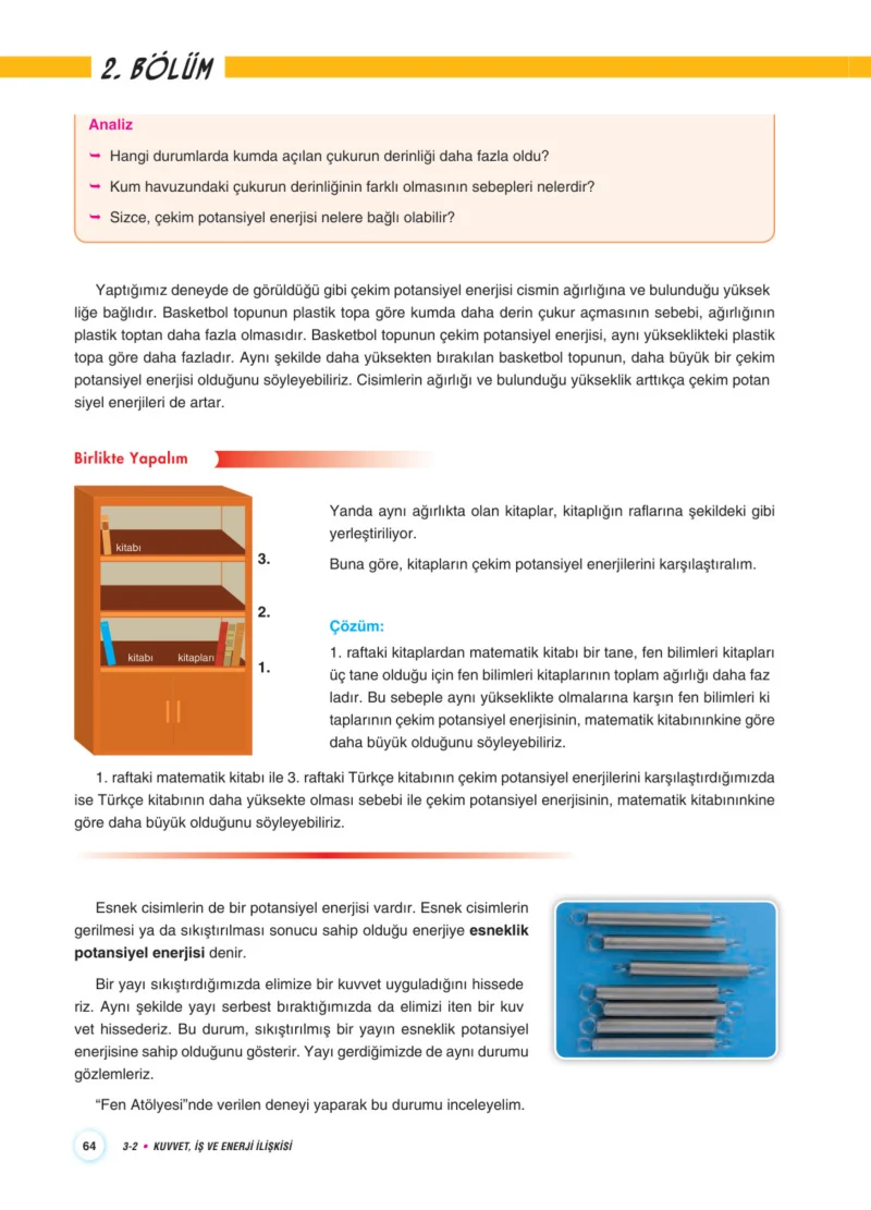 7. Sınıf Fen Bilimleri Ders Kitabı Cevapları Aydın Yayınları Sayfa 64