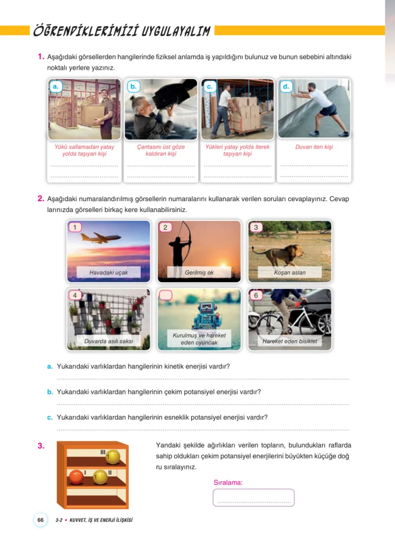 7. Sınıf Fen Bilimleri Ders Kitabı Cevapları Aydın Yayınları Sayfa 66