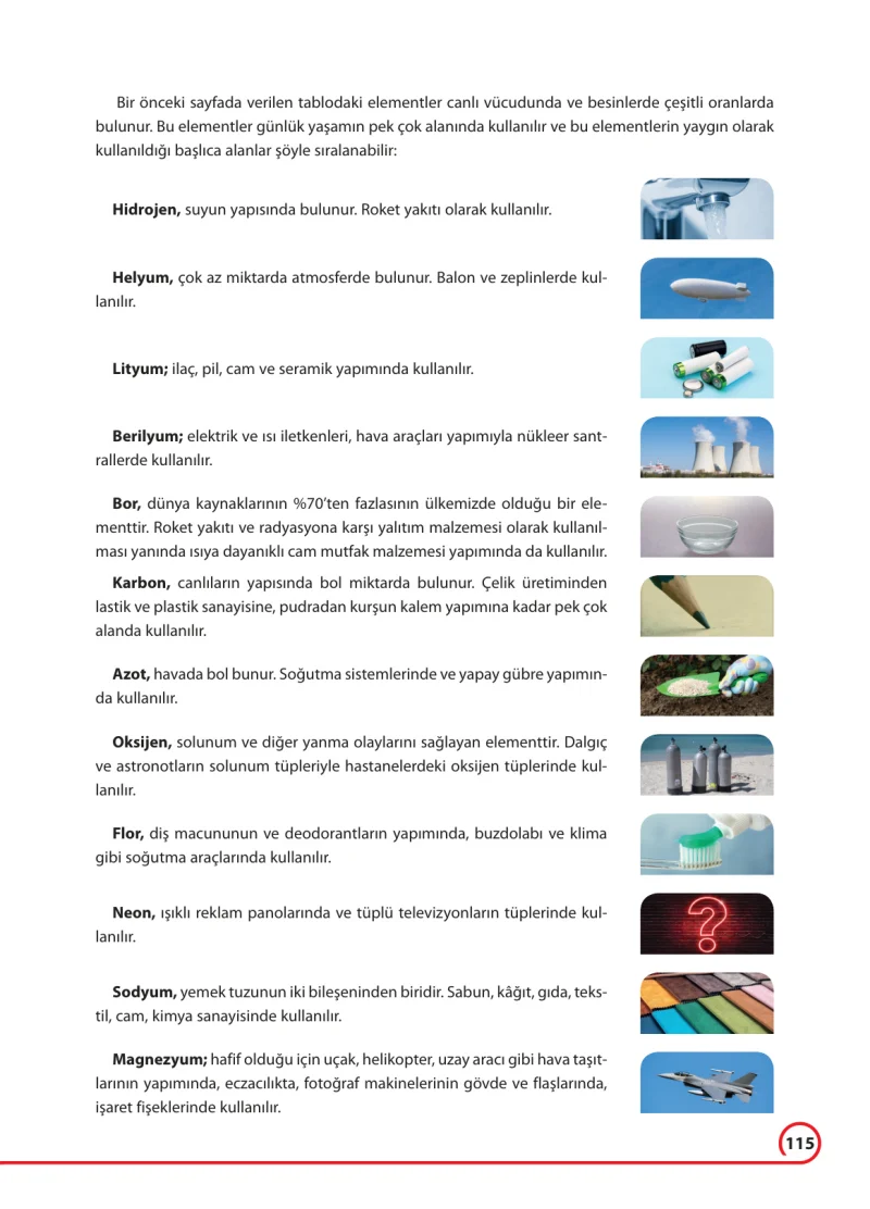 7. Sınıf Fen Bilimleri Ders Kitabı Cevapları Ferman Yayınları Sayfa 115