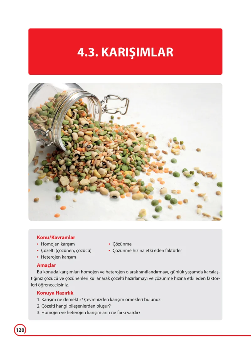 7. Sınıf Fen Bilimleri Ders Kitabı Cevapları Ferman Yayınları Sayfa 120