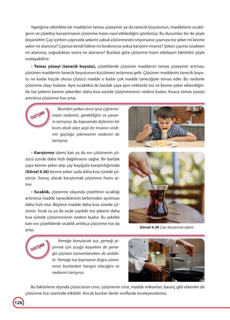 7. Sınıf Fen Bilimleri Ders Kitabı Cevapları Ferman Yayınları Sayfa 126