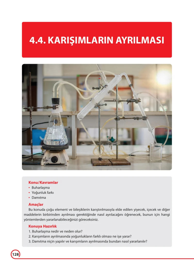 7. Sınıf Fen Bilimleri Ders Kitabı Cevapları Ferman Yayınları Sayfa 128