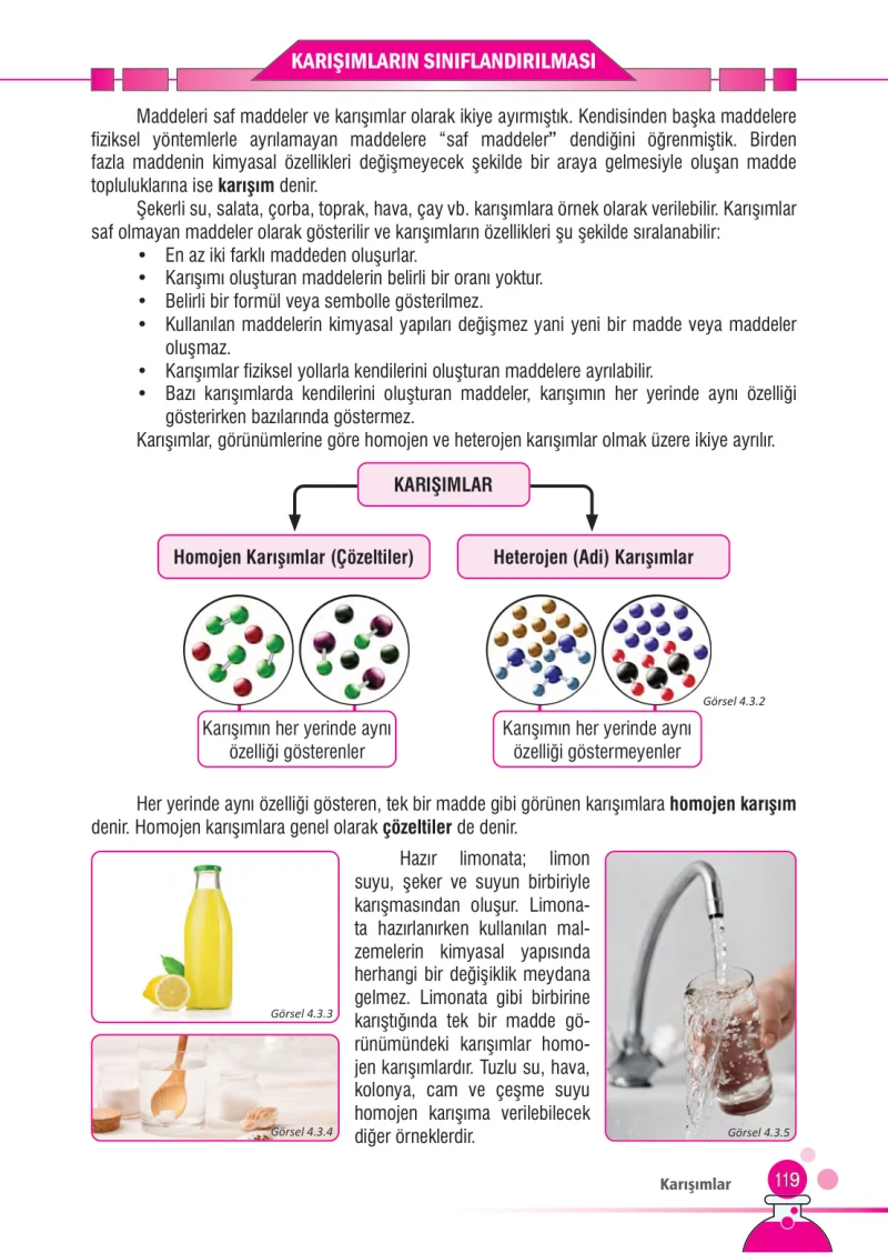 7. Sınıf Fen Bilimleri Ders Kitabı Cevapları Meb Yayınları Sayfa 119
