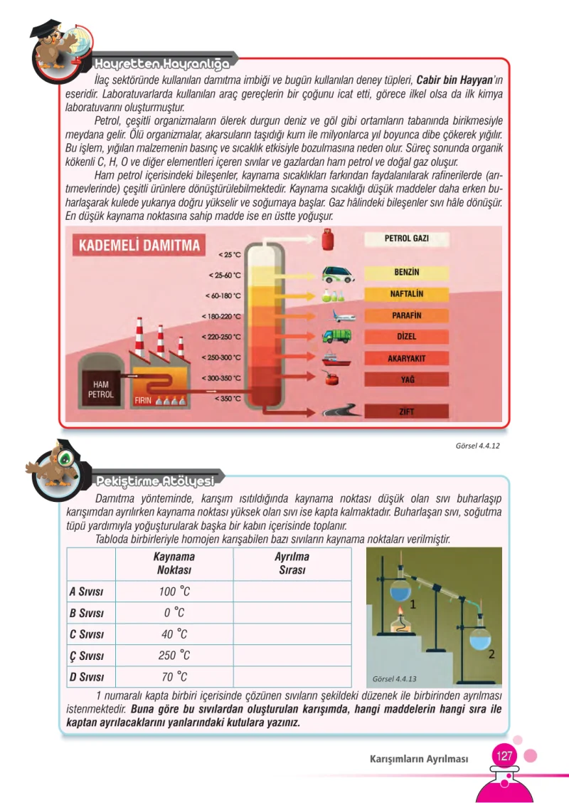 7. Sınıf Fen Bilimleri Ders Kitabı Cevapları Meb Yayınları Sayfa 127