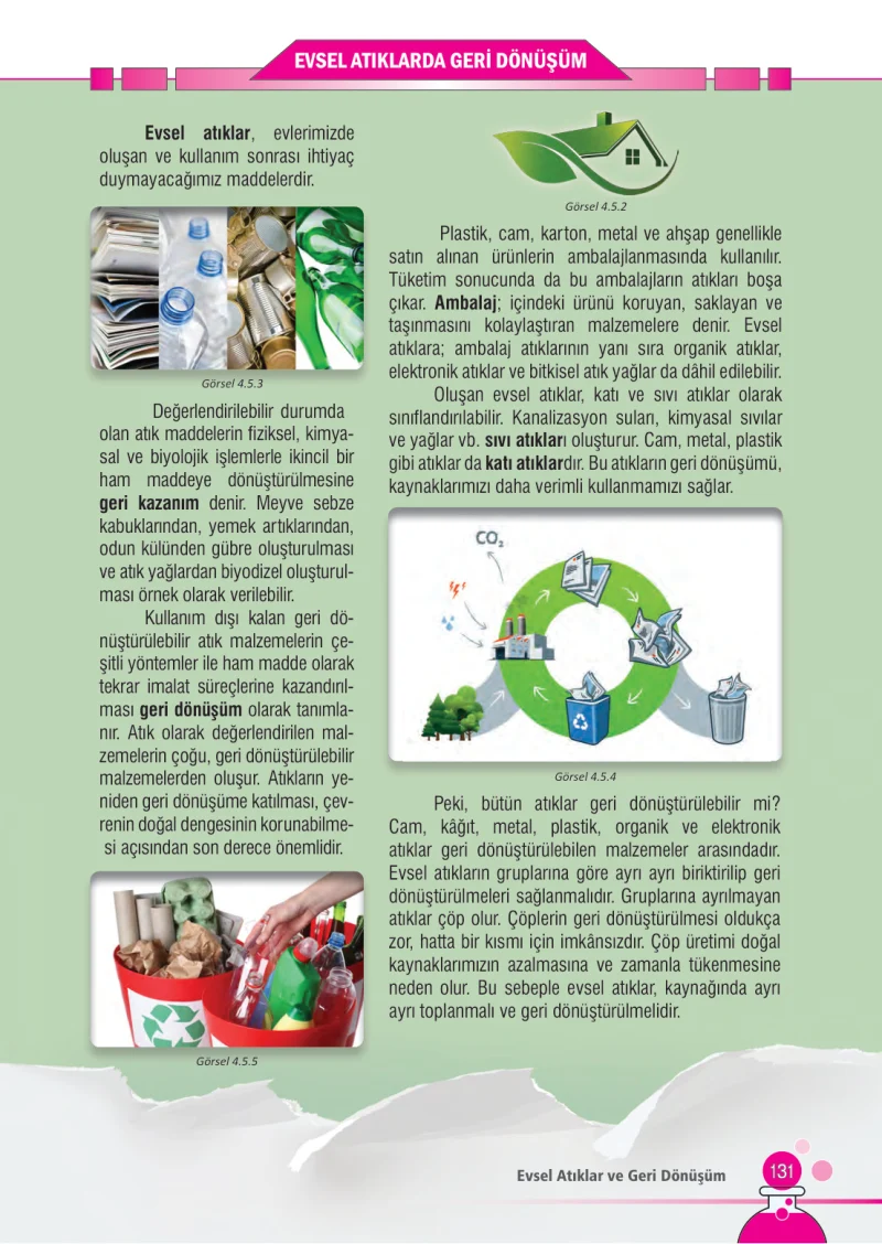 7. Sınıf Fen Bilimleri Ders Kitabı Cevapları Meb Yayınları Sayfa 131