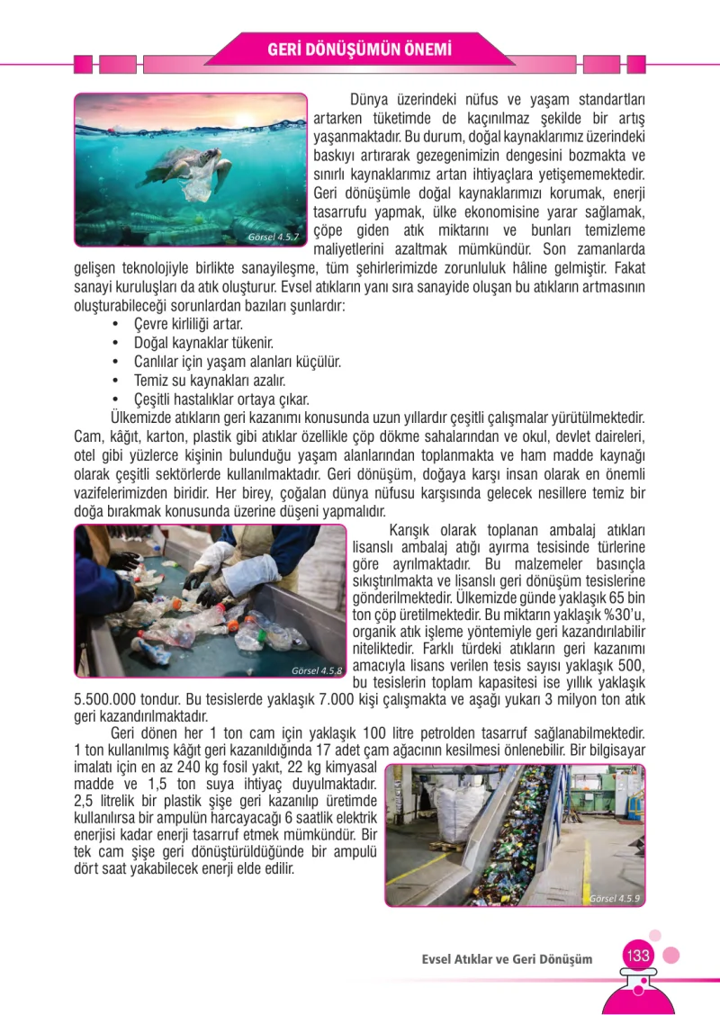 7. Sınıf Fen Bilimleri Ders Kitabı Cevapları Meb Yayınları Sayfa 133