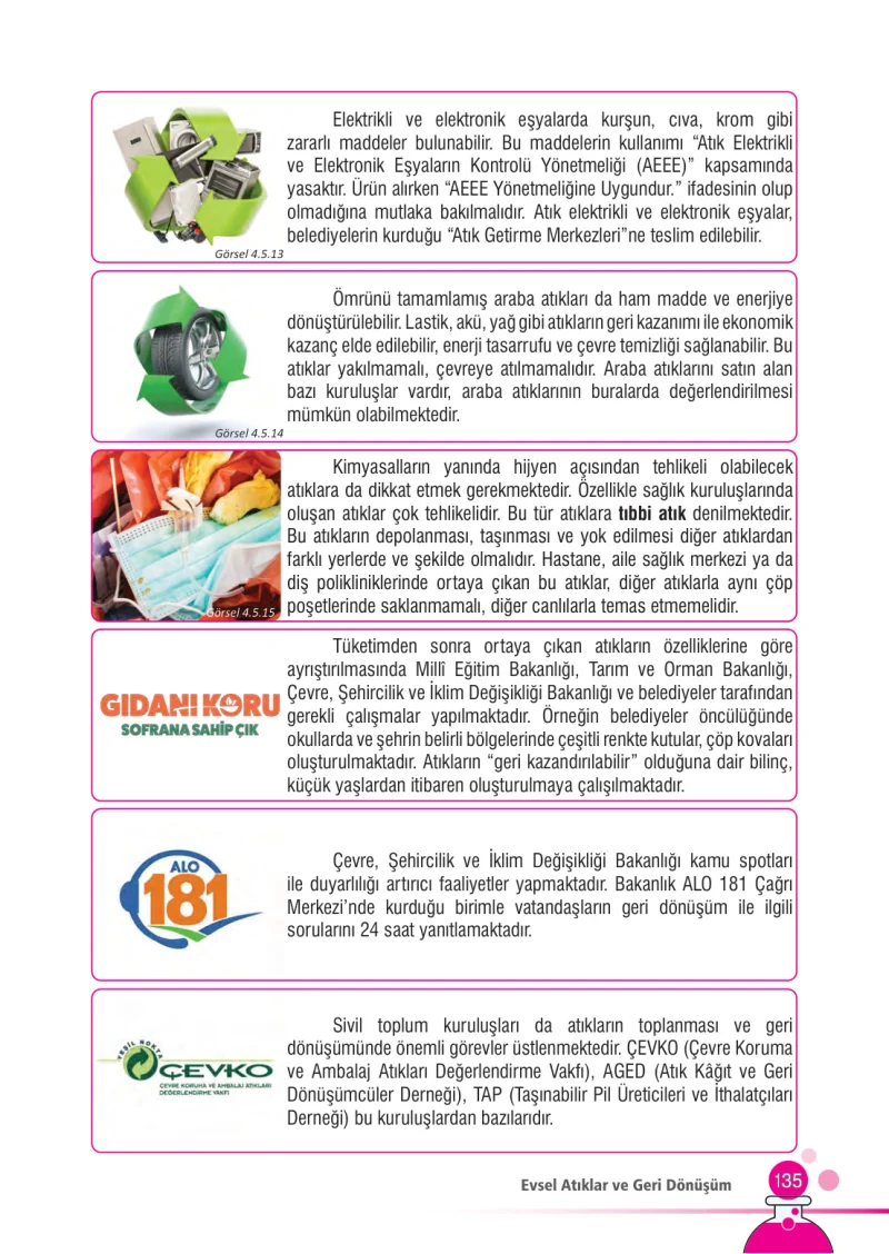 7. Sınıf Fen Bilimleri Ders Kitabı Cevapları Meb Yayınları Sayfa 135