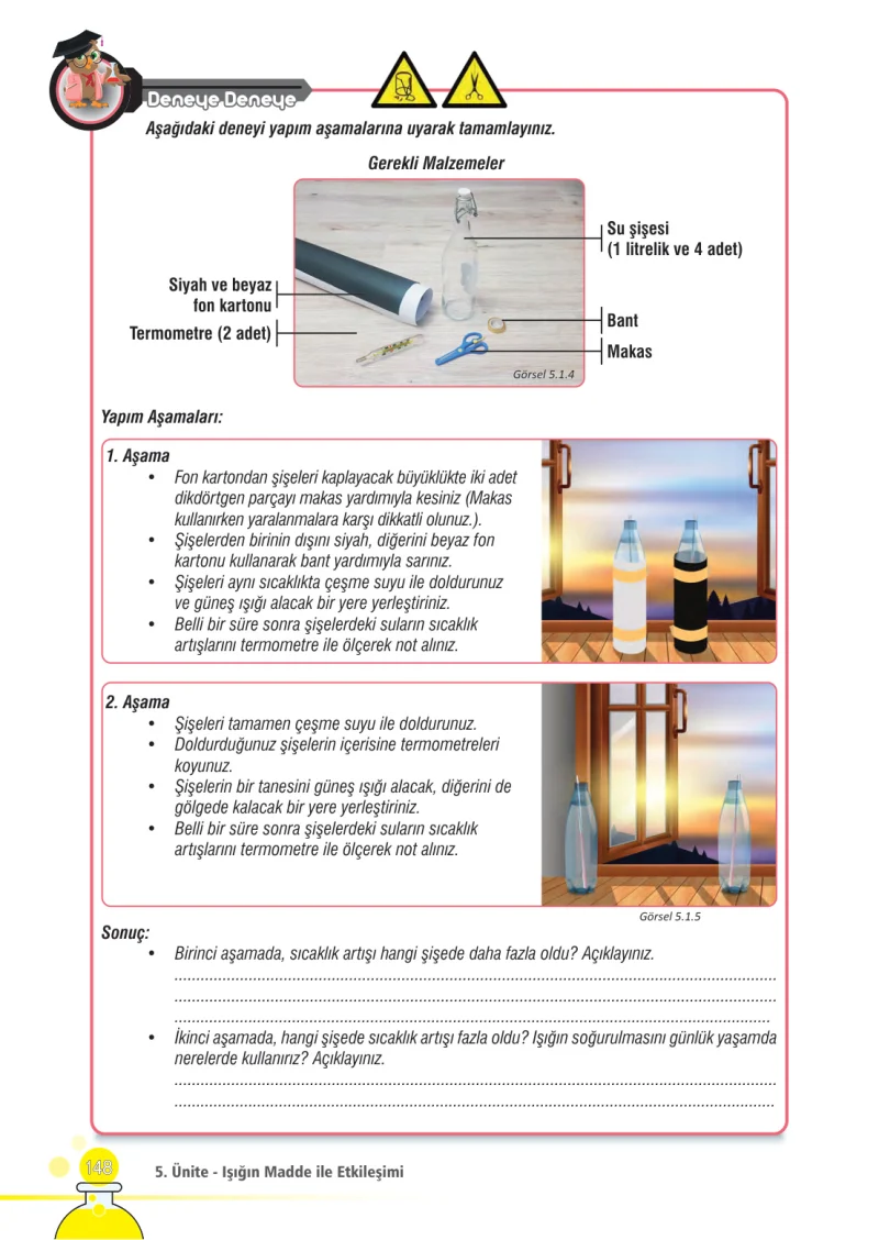 7. Sınıf Fen Bilimleri Ders Kitabı Cevapları Meb Yayınları Sayfa 148