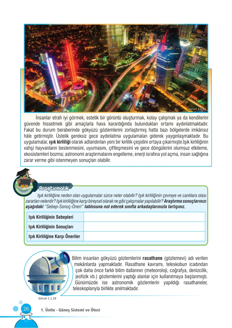 7. Sınıf Fen Bilimleri Ders Kitabı Cevapları Meb Yayınları Sayfa 26