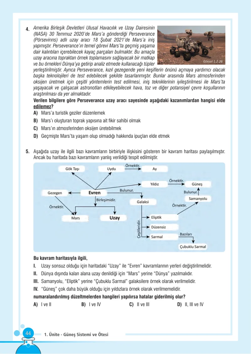 7. Sınıf Fen Bilimleri Ders Kitabı Cevapları Meb Yayınları Sayfa 44