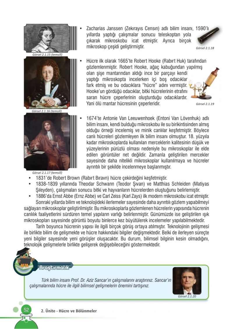 7. Sınıf Fen Bilimleri Ders Kitabı Cevapları Meb Yayınları Sayfa 52