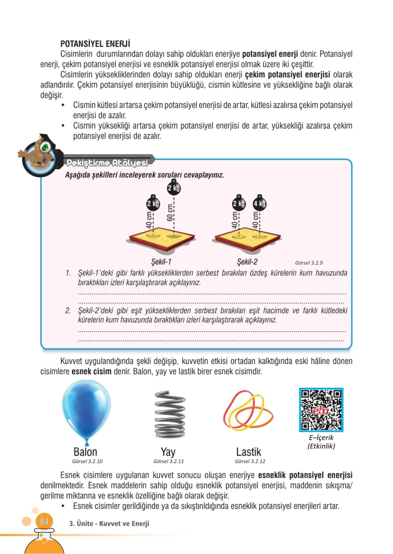 7. Sınıf Fen Bilimleri Ders Kitabı Cevapları Meb Yayınları Sayfa 84