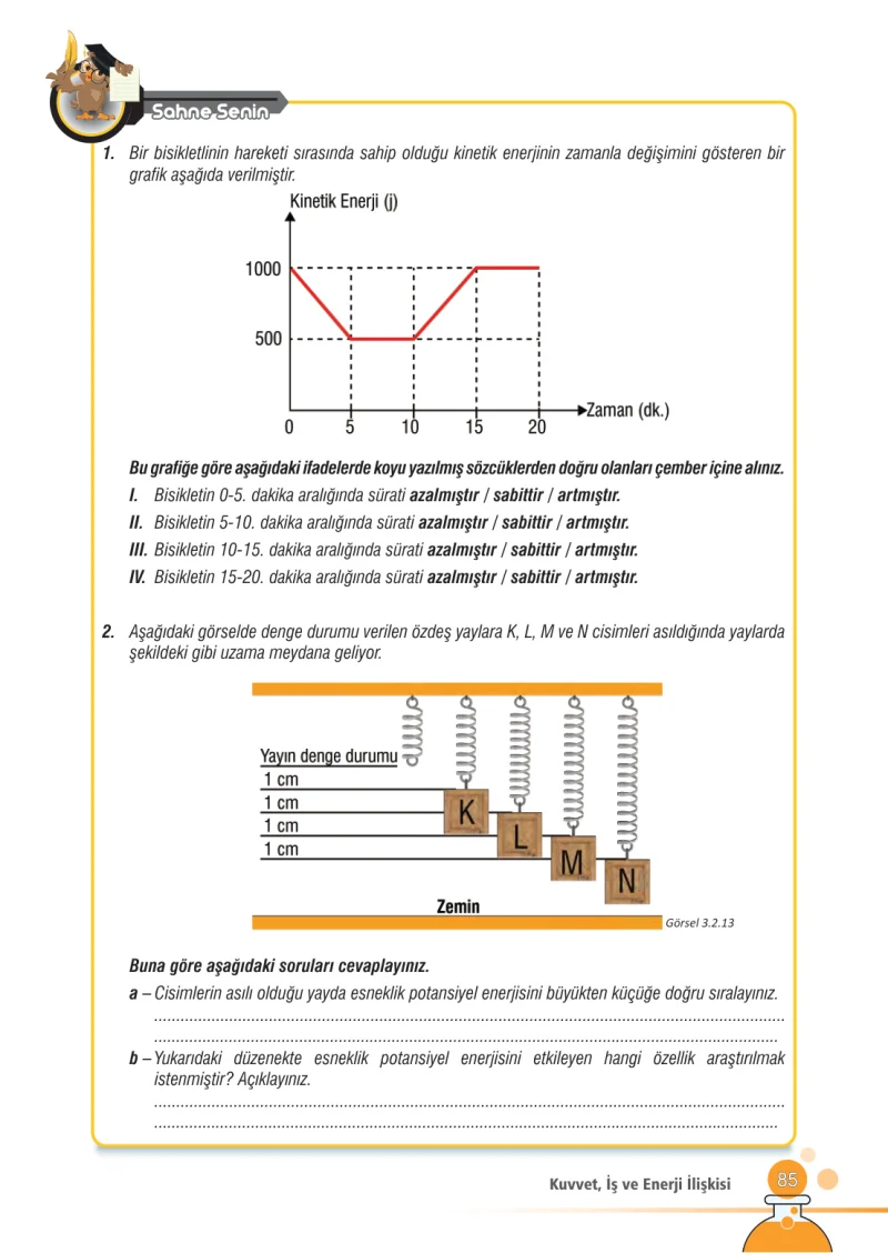 7. Sınıf Fen Bilimleri Ders Kitabı Cevapları Meb Yayınları Sayfa 85