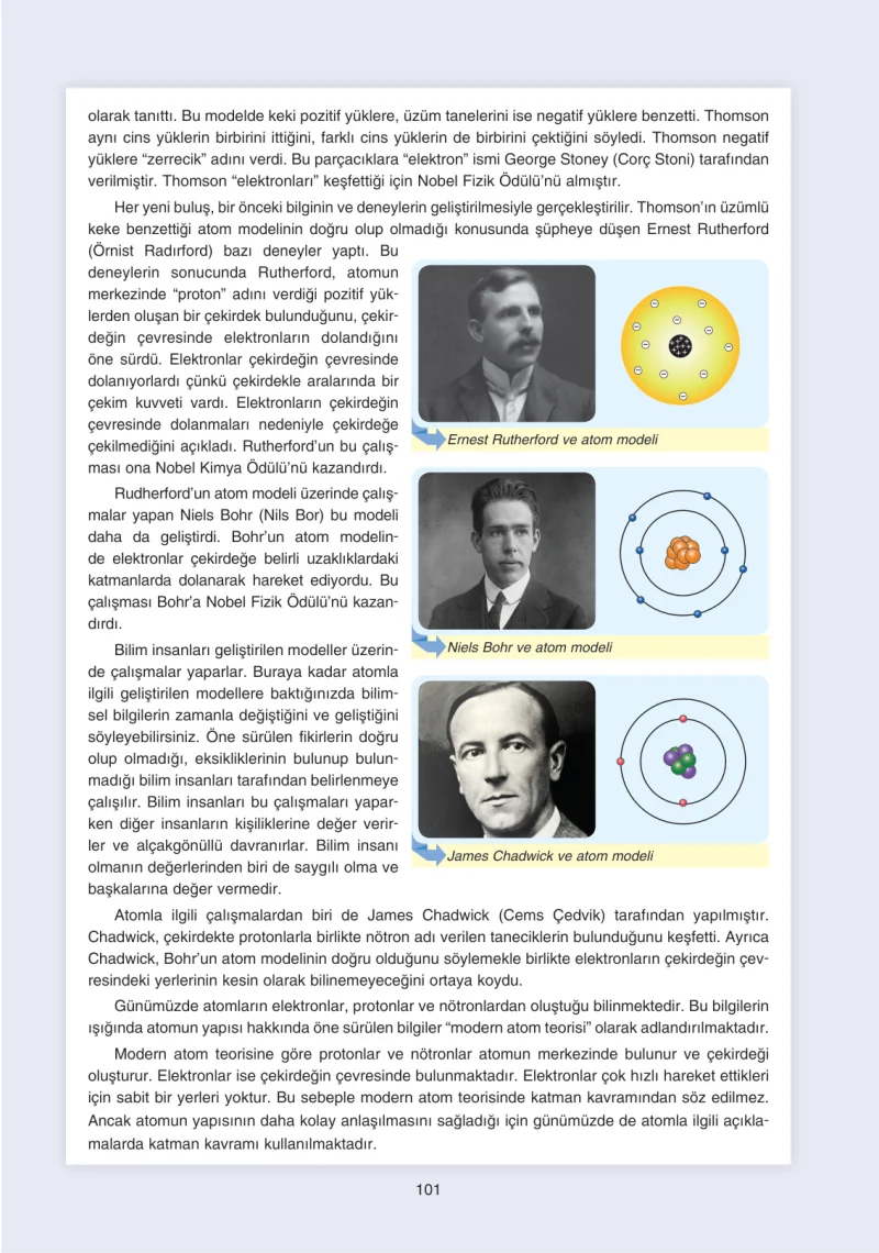 7. Sınıf Fen Bilimleri Ders Kitabı Cevapları Yıldırım Yayınları Sayfa 101