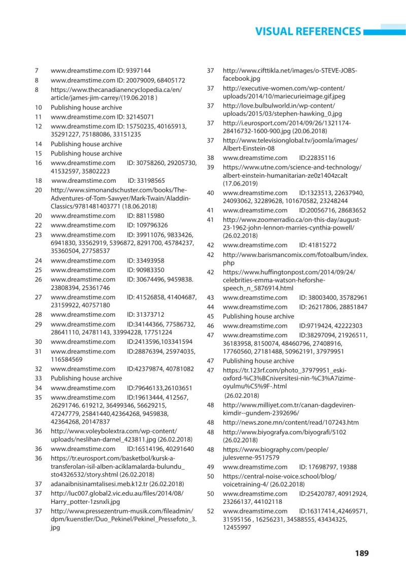 7. Sınıf İngilizce Ders Kitabı Cevapları Kök-e Yayınları Sayfa 189