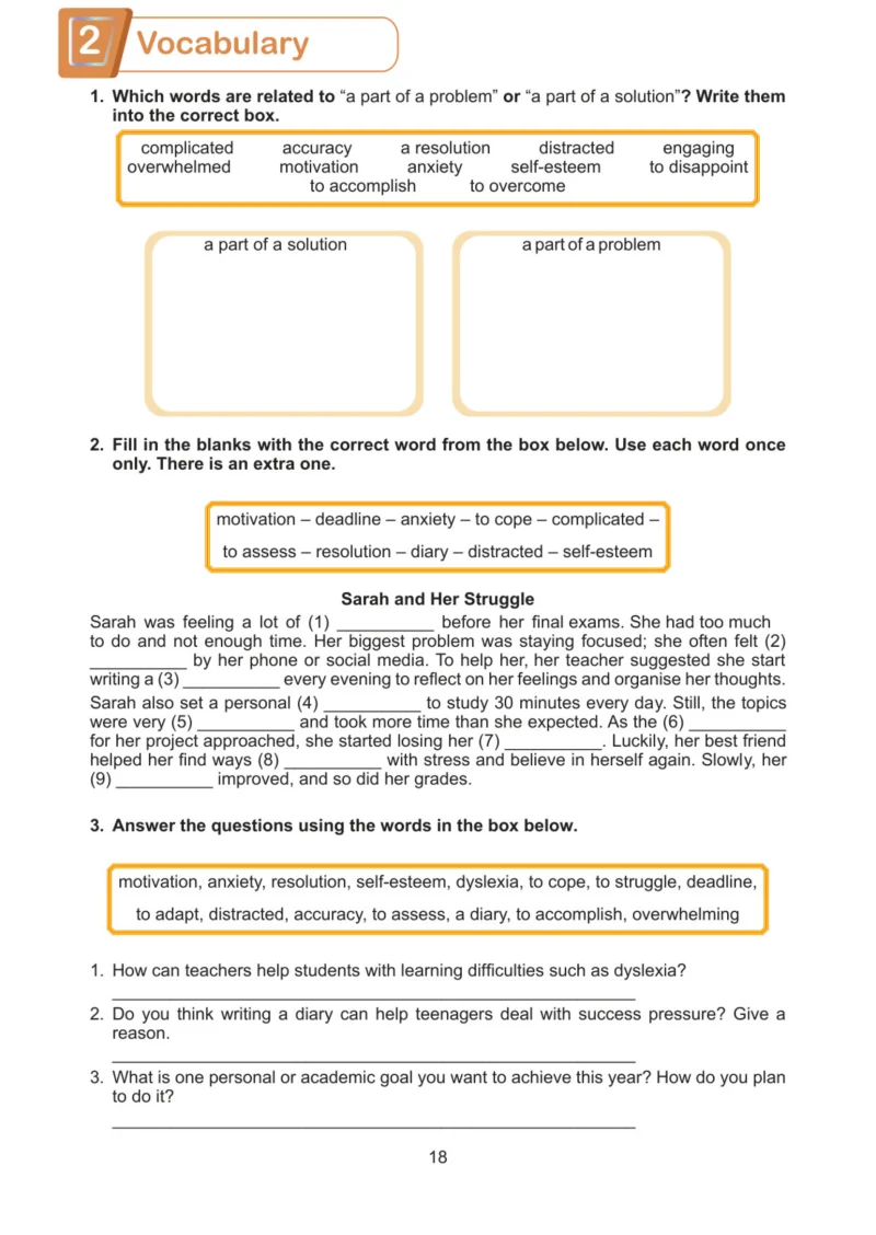 7. Sınıf İngilizce Ders Kitabı Cevapları Meb Yayınları Work Book Sayfa 18
