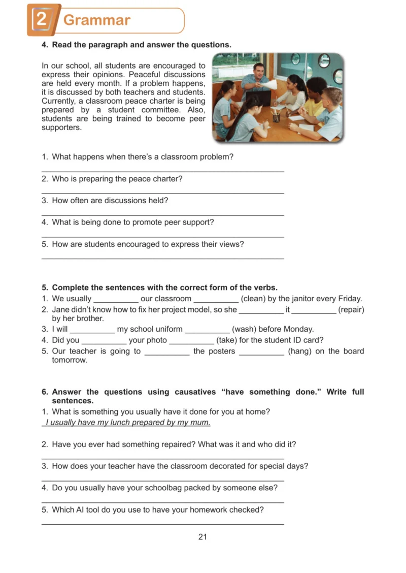 7. Sınıf İngilizce Ders Kitabı Cevapları Meb Yayınları Work Book Sayfa 21