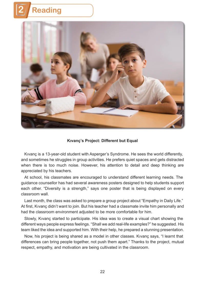 7. Sınıf İngilizce Ders Kitabı Cevapları Meb Yayınları Work Book Sayfa 22