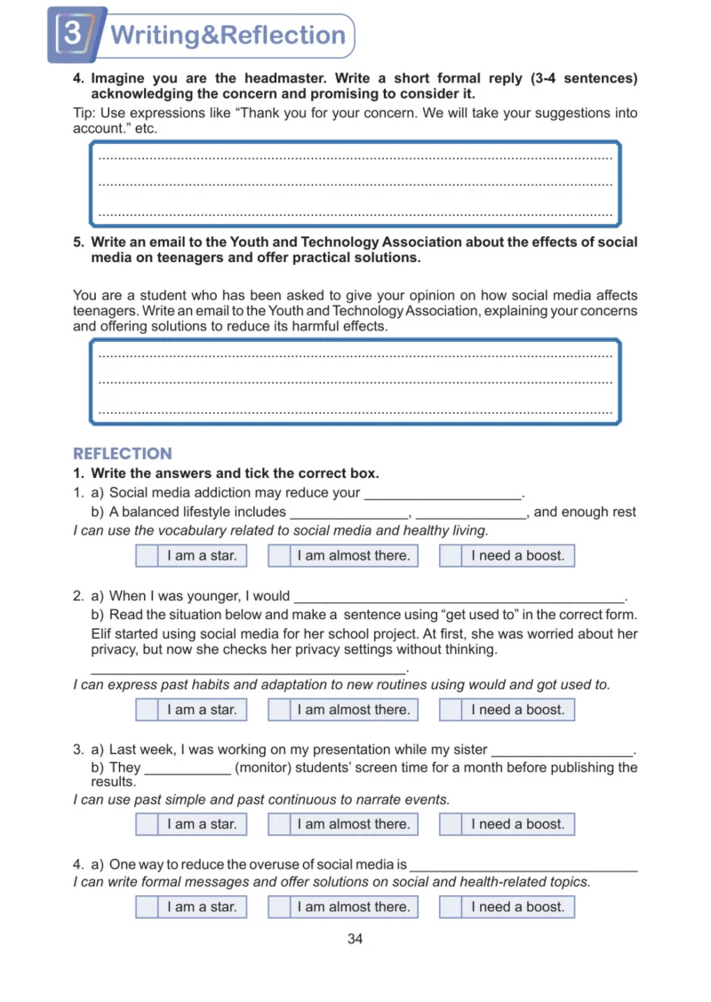7. Sınıf İngilizce Ders Kitabı Cevapları Meb Yayınları Work Book Sayfa 34