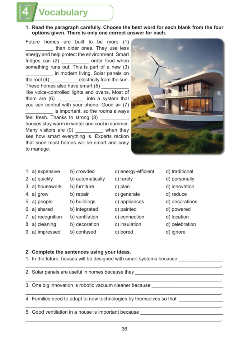 7. Sınıf İngilizce Ders Kitabı Cevapları Meb Yayınları Work Book Sayfa 36