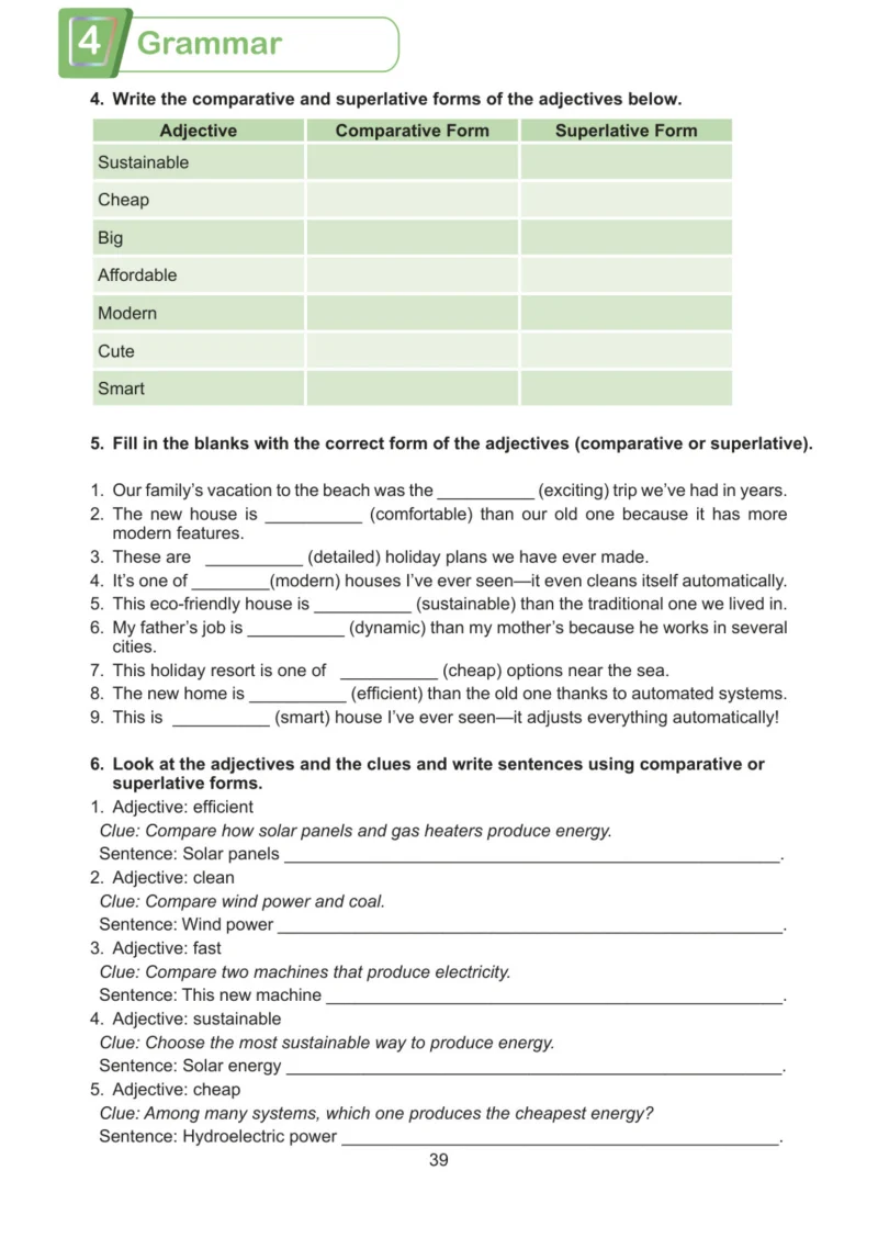 7. Sınıf İngilizce Ders Kitabı Cevapları Meb Yayınları Work Book Sayfa 39