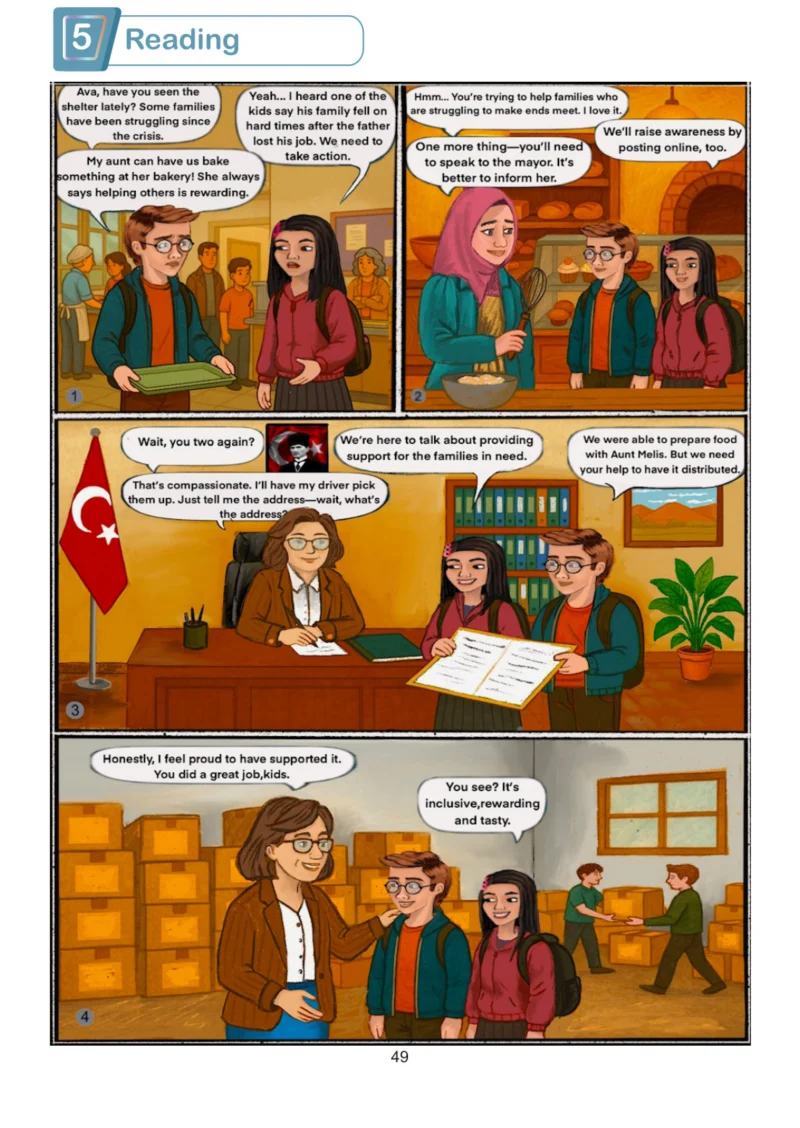 7. Sınıf İngilizce Ders Kitabı Cevapları Meb Yayınları Work Book Sayfa 49