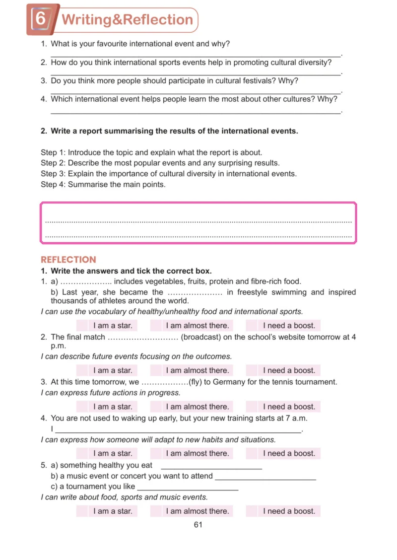 7. Sınıf İngilizce Ders Kitabı Cevapları Meb Yayınları Work Book Sayfa 61