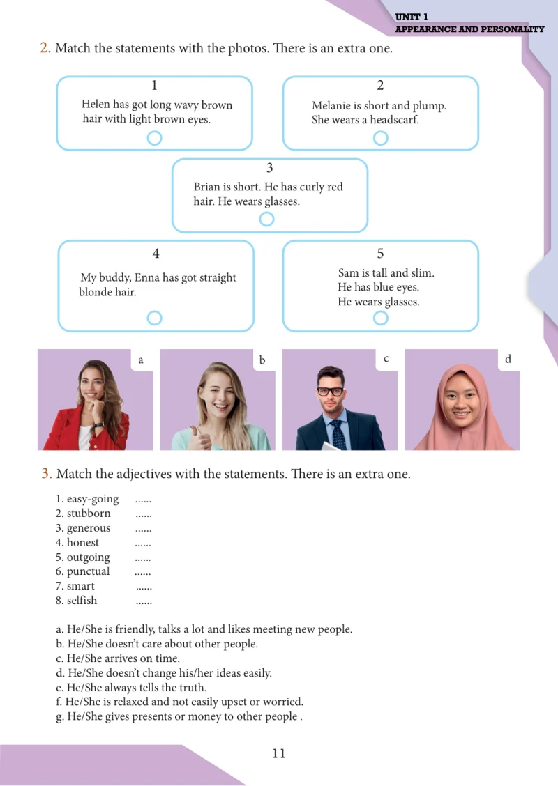 7. Sınıf İngilizce Ders Kitabı Cevapları Meb Yayınları Sayfa 11